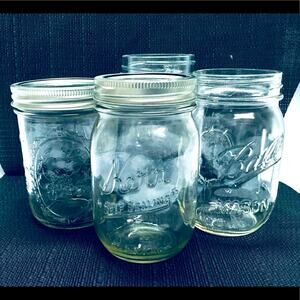Set of 4 Mason Jars